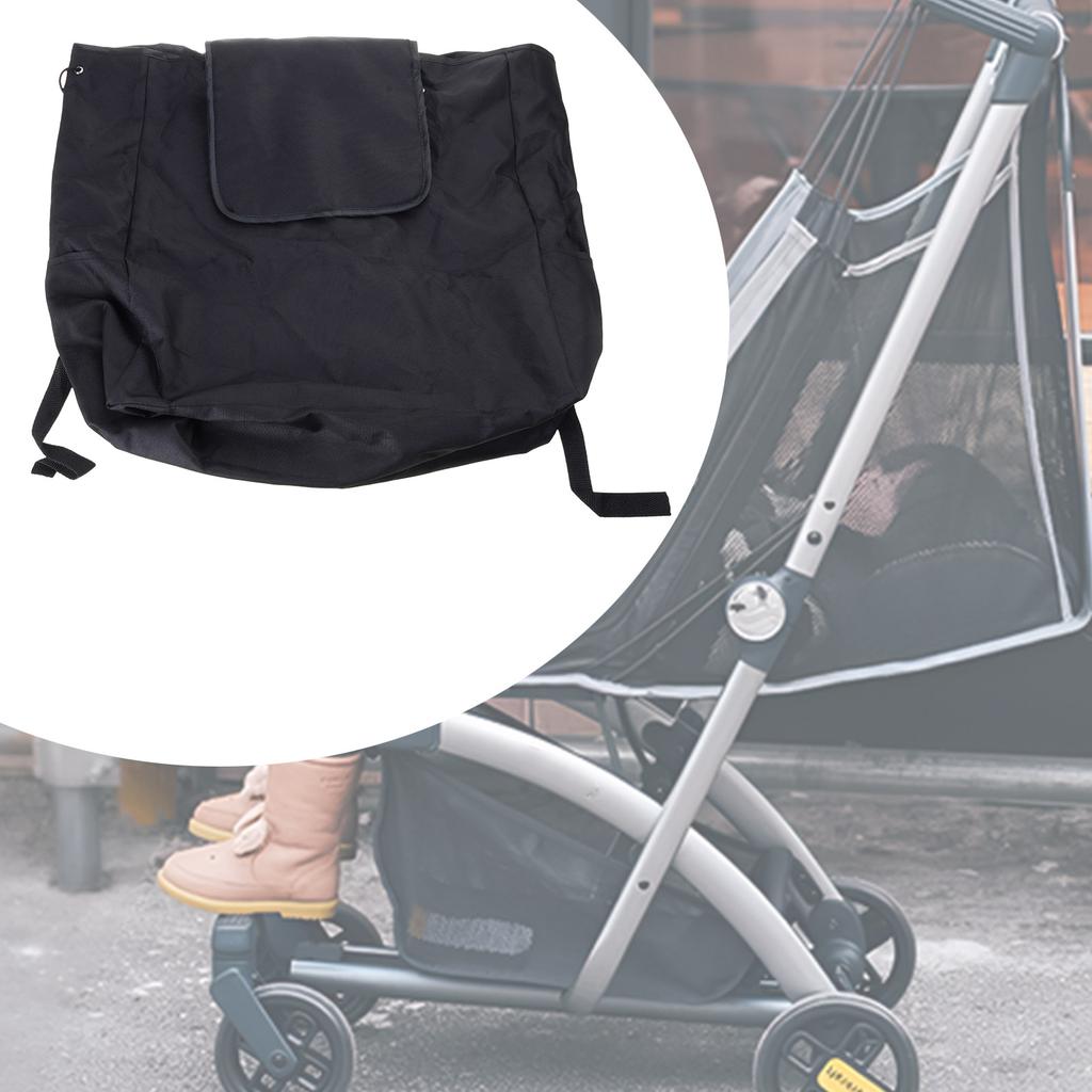 Spritzwassergeschützte Kinderwagentasche, große Kapazität, Aufbewahrungsrucksack für Kinderwagen, verstellbarer Schultergurt, Rucksack, unverzichtbar für Reisen