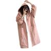 Women's Mid-Length Hooded Trench Coat - 2025 Autumn Korean Style, Loose Fit, Casual, Plus Size.