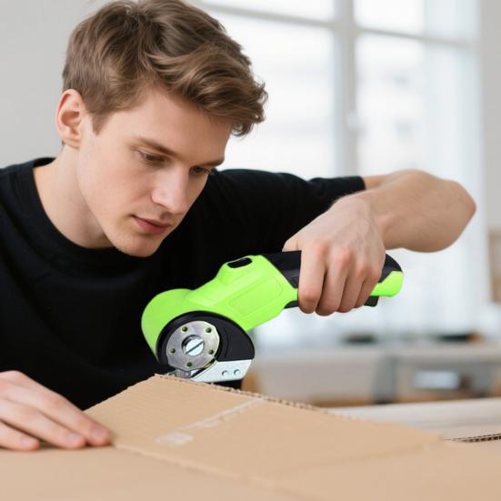Cordless Cardboard Cutter Electric Fabric Shears High-Speed Motor Lightweight Design Rechargeable Rotary Cutter