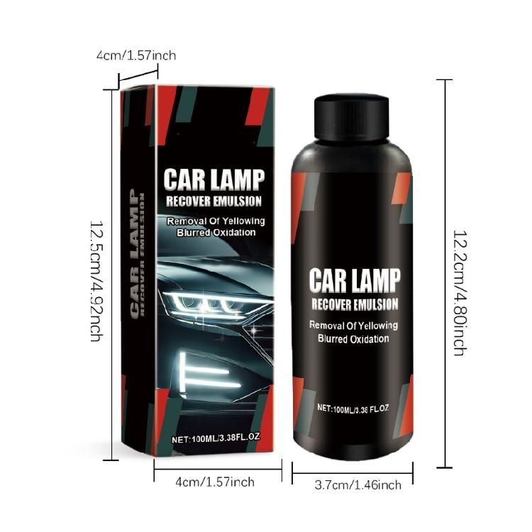 Car Headlight Restoration Polishing Headlamp Repair Liquid Car Light Polisher Cleaning Paste Refurbish Agent