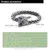 Bracelet en argent Sterling 925 pour homme, rétro, mode thaïlandaise, 8 Mm20cm de large, Bracelet Dragon en argent massif véritable, bijoux pour hommes