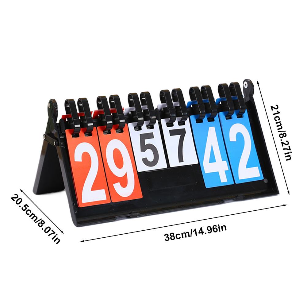 

Спортивное табло с 6-значным настольным счетом Flipper Score Keeper Счетчик очков для футбола, баскетбола, настольного тенниса