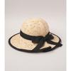 Used CA4LA Kashira Straw Hat Straw Hat with Ribbon Beige Black