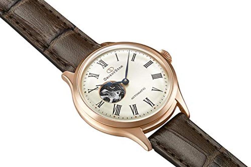 Orient Star RK-ND0003S Women's Automatic Watch, Classic Semi-Skeleton, Mechanical, Made in Japan, with 2-Year Manufacturer's Warranty, Open Heart,