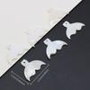 5Pcs, White Natural Shell Pendant, Fashion Handmade Fish Tail Shells Charms, 1.7×2.3cm, for DIY Necklace Accessories, Creative Jewellery Making
