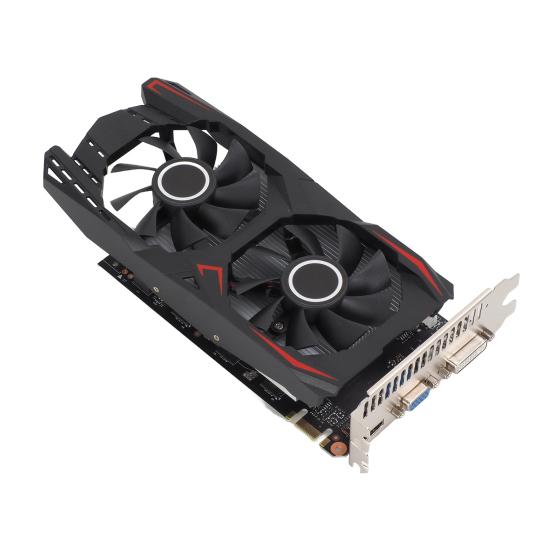 Computer Graphics Card 128-bit Interface 4GB Dual Fan Design PCI-E GDDR5 Universal Low Power
