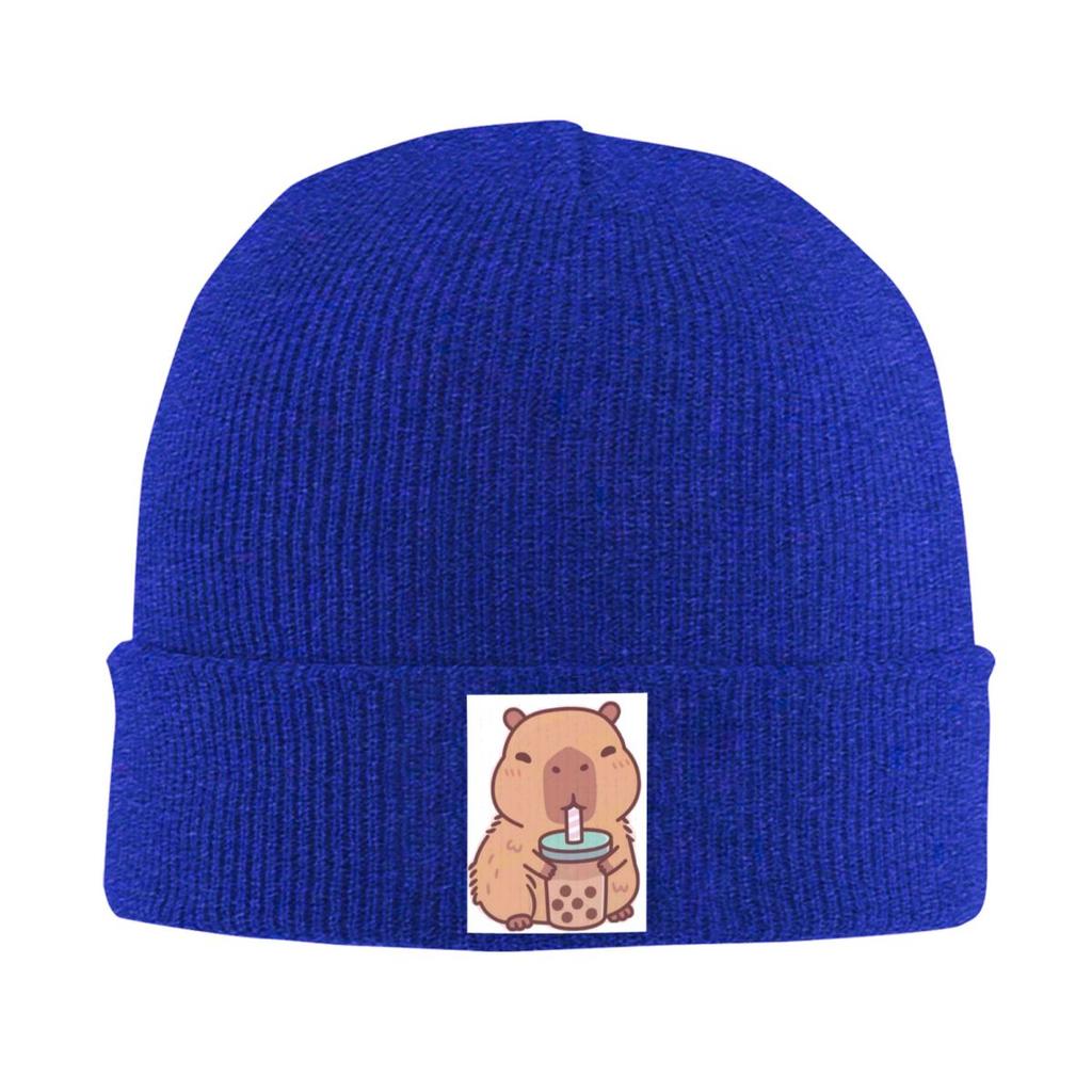 Cute Capybara Be Cappy Warm Knitted Cap Winter Knit Bonnet Hat Skullies Beanies Hip Hop Caps for Unisex