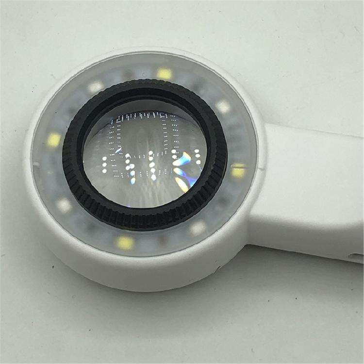 Jewelry Magnifier with High Magnification and Rechargeable Feature Magnifying Glass for Professional Gems Inspection