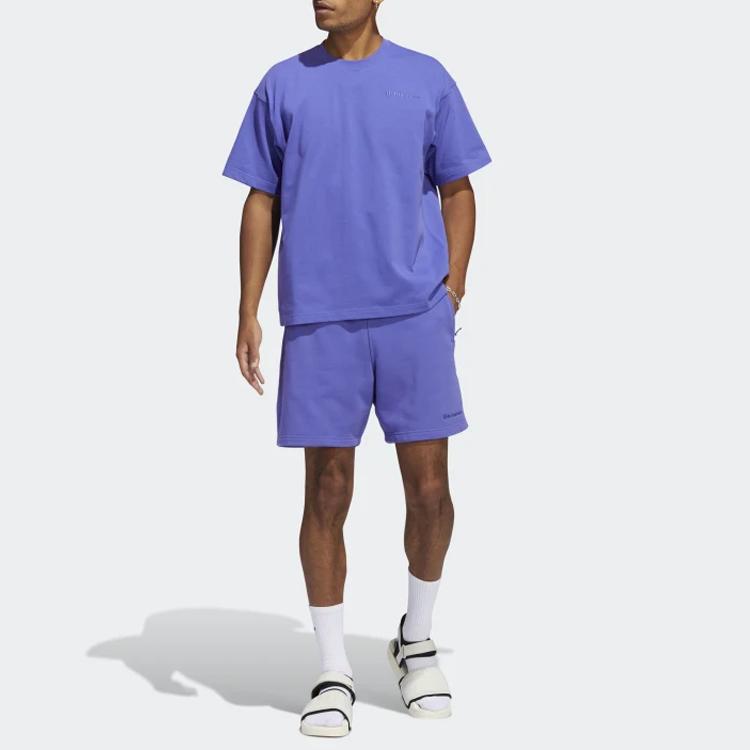adidas Originals Men's Neuclassics Trefoil Logo Oversized T-Shirt Purple HF9948