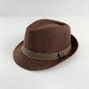 Sombrero Fedora de Primavera y Verano para Niños: Sombrero de Paja para Niños y Niñas, Protección Solar, Ropa de Viaje y Playa, Estilo Británico.