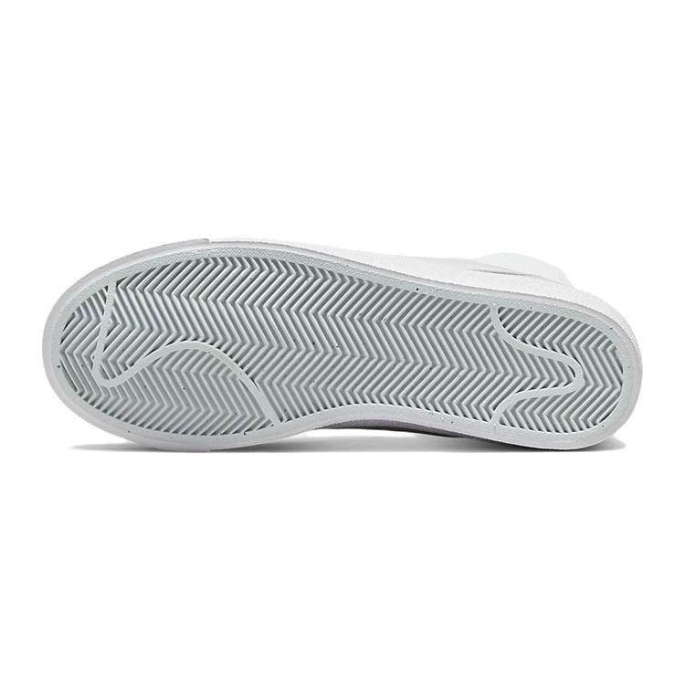 Nike Blazer 77 SE Dance Anti-Slip Wear-Resistant Mid-Top Kids' Skateboarding Shoes White Blue Teenagers DH8640-103
