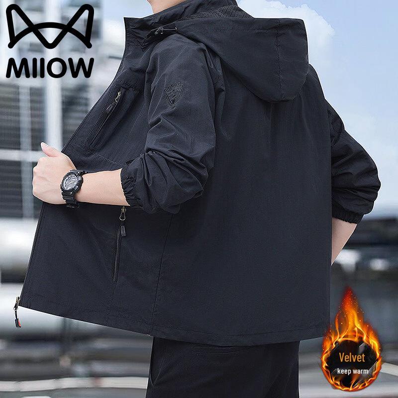 

MaoRen Men s Fleece-Lined Warm Casual Jacket XL