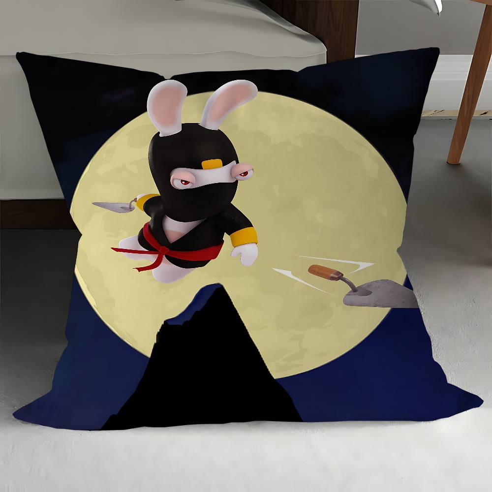 R-Rabbids Invasion Kissen Anime Kissen Sofa Bett Kopfkissenbezug Kissenbezug 45x45 Cm Mode