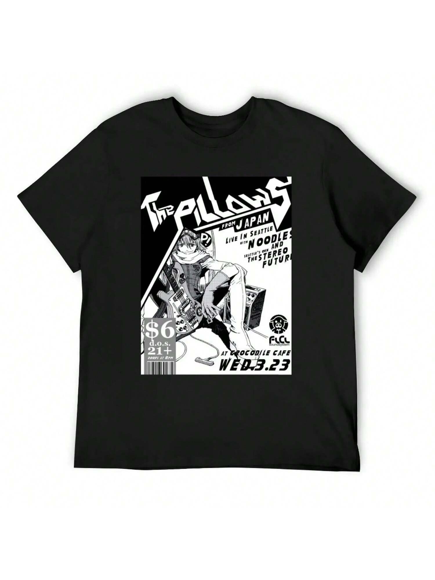 

Flcl The Pillows Live T-Shirt Topping Gifts For Boyfriend Vintage T Shirts For Men Graphic S