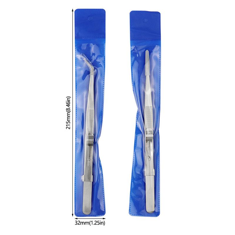 Adjustable Self Clamping Tweezers Jewelry Making Tool Slide Lock Stainless Steel Tweezers Electronic Component Repair Tools