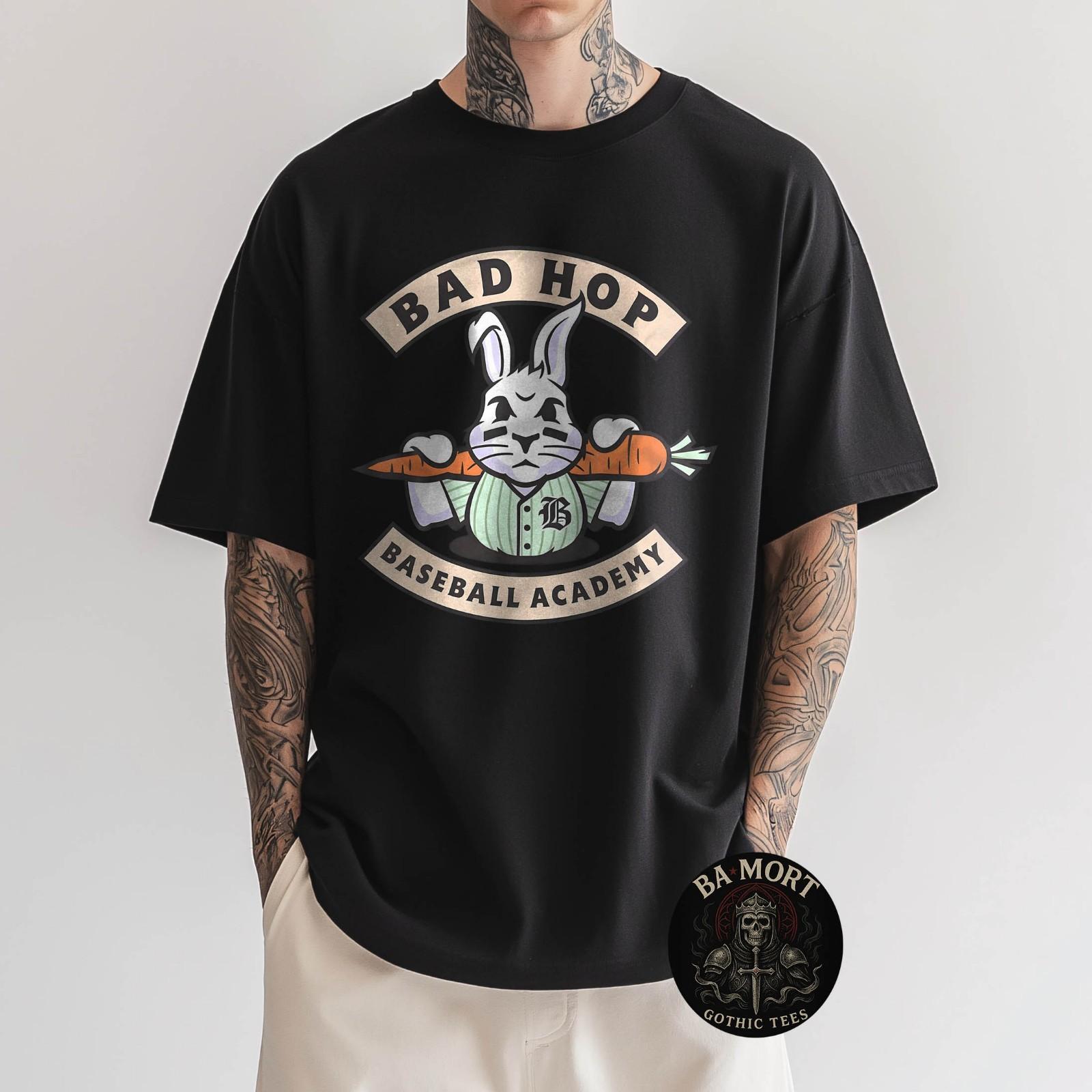 

Bad Hop Baseball Academy Angry Bunny Mascot Sports T-Shirt S разноцветный