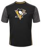Pittsburgh Penguins Pánské černé svítící tričko s kulatým výstřihem Play Synthetic (Velký)