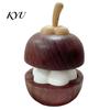 Spa Reception Scent Decor Mangosteen Passive Oil Diffuser, Wooden Essential Creative Aromatherapy Wood Diffuser Diffusers, No-Electric for Car