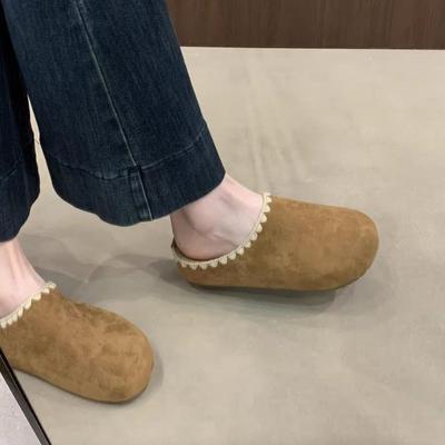 Lazy People Are Not Tired of Feet, Women's Bag Head Half Slippers, Thick-soled Retro Style Comfortable Birkenstocks, Women's Season New Models