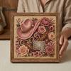 Western Wall Art Decor Charm Faux Pearl Kit, DIY Cowboy Hat Painting Creative Hobby for Beginners Rustic Farmhouse Crafting Kit Adults, Home