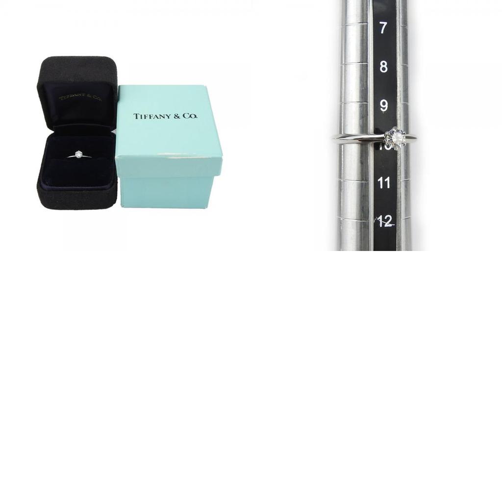 Used TIFFANY&Co. Ring EU#50 Pt950Platinum/diamond 3.2g Platinum Platinum