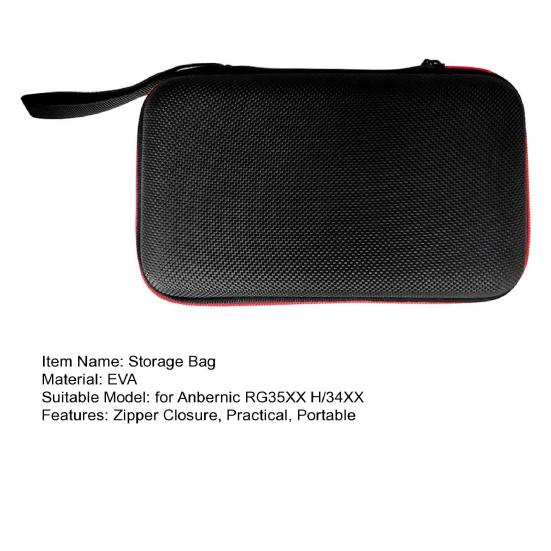 Hartschalen-Tragetasche Stoßfest Spielekonsolen-Tasche Reißverschluss Schlagfest Tragbare Aufbewahrungstasche für Anbernic RG35XX H/34XX