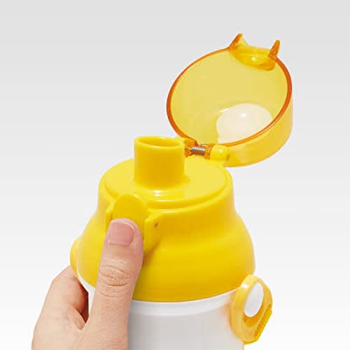 Skater Children's Plastic Water Bottle 480ml One Push Open/Close Antibacterial Child Friendly Lightweight Antibacterial Treatment Made in Japan Norane