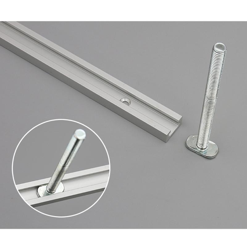 30/40/50/60cm T-track T-slot Miter Track Jig Fixture Slot T-Slot Miter 19x9.5mm For Table Saw Router Table Woodworking
