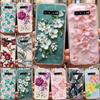 Floral Flower Print Phone Case For Samsung Galaxy S25 S24 S23 S22 S21 S20 Ultra Plus FE S10e S10 Plus S9 Plus S9 5G Clear Cover