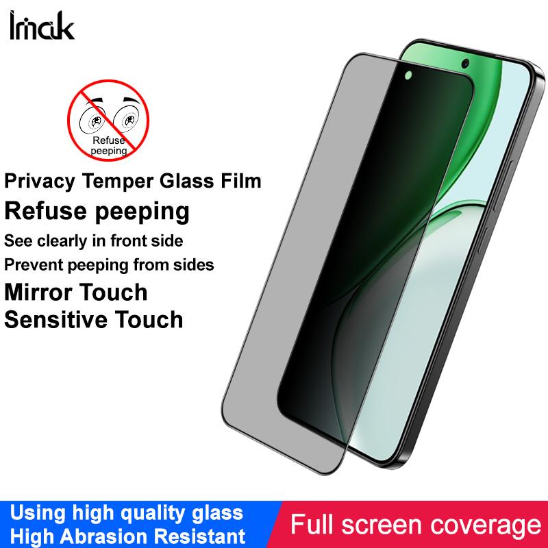 Für Honor Magic 8 Lite Glas IMAK 3D Gebogen Sichtschutz Gehärtetes Glas Vollbild Abdeckung Film