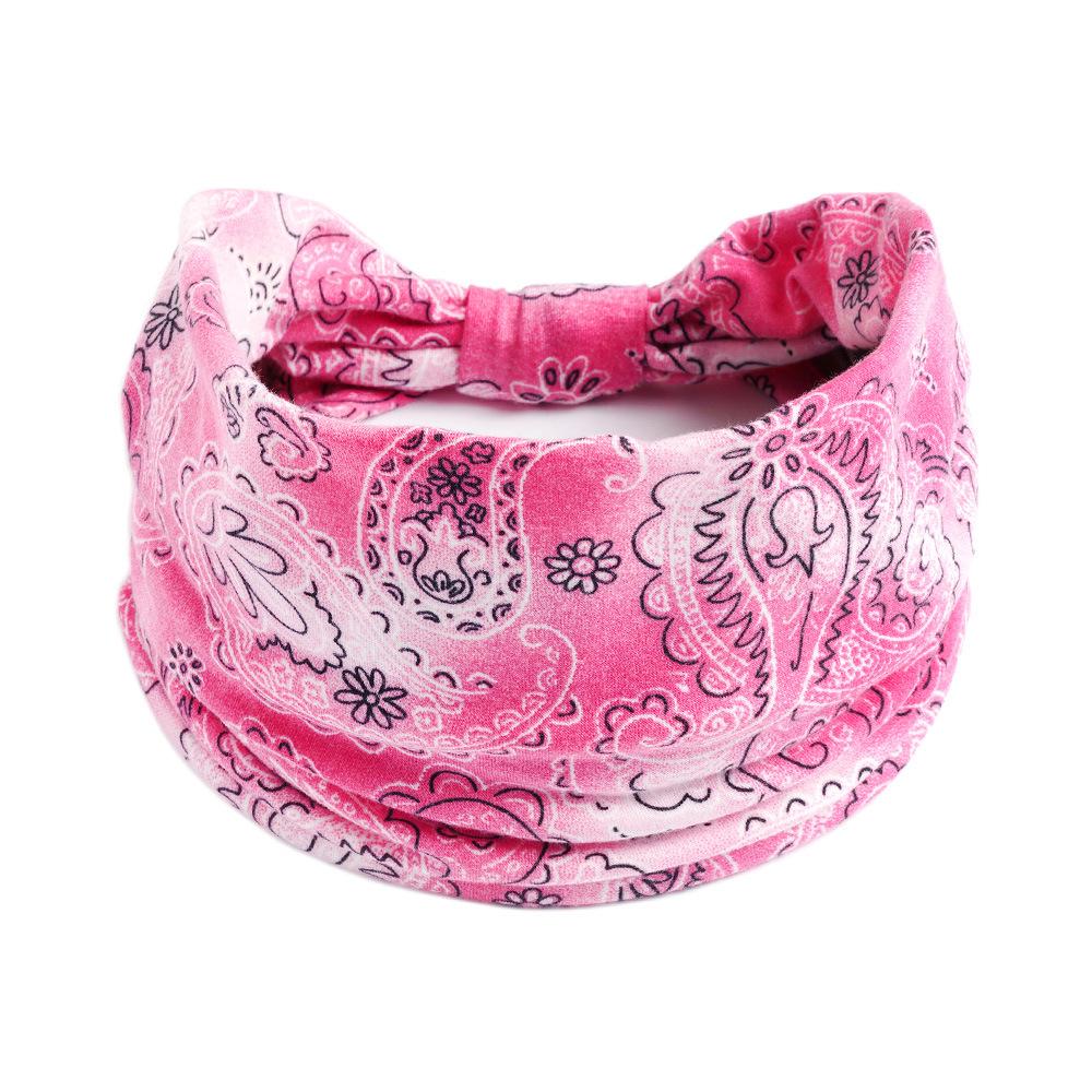 Women's Wide Retro-Style Elastic Sports Headband - Yoga & Hair Accessory