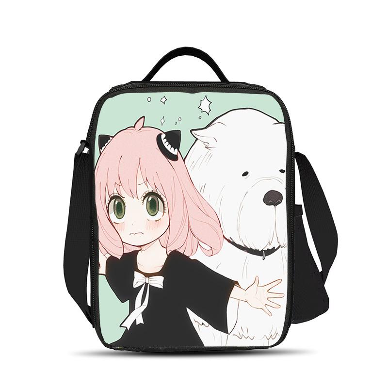 SPY×FAMILY Sac Glacière Sac à Lunch Polyvalent Dessin Animé Grande Capacité Haute Performance Meilleur Cadeau pour Garçons et Filles École Anniversaire