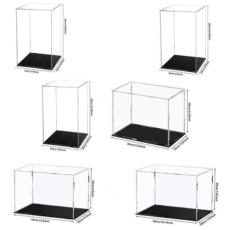 Klarer Acryl-Vitrinen-Montageschrank für Modelle, Anime-Figuren, Memorabilien, Miniatur-Sammlungen Staubdichte Vitrine