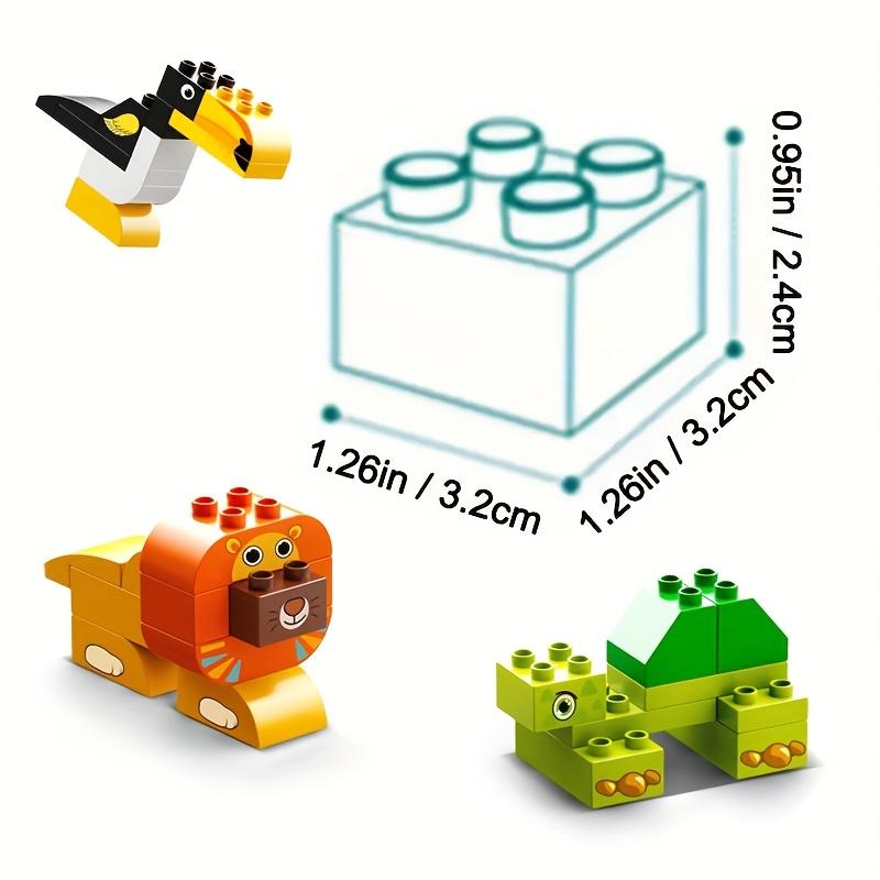 102pcs Big Size Building Block Set, 7 Different Animal Model Building Blocks, Educational Construction Toys, DIY Puzzle Bricks, Christmas Gifts,