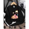 Kids Sweatshirt Crewneck Sweatshirt for Girls Featuring a Bear Adorned with a Bow And Stars. It'S Machine Washable