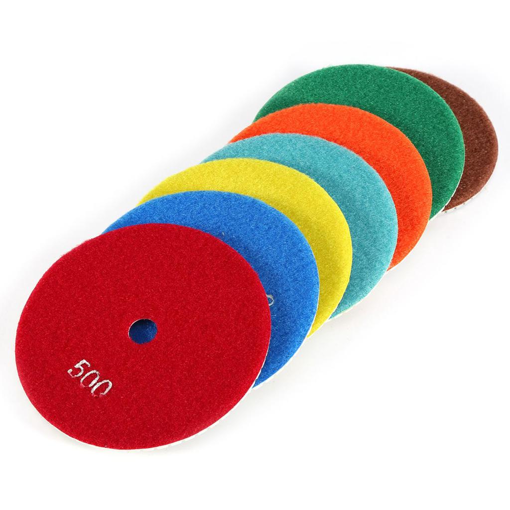 5-inch (125mm) Wet Polishing Pad Grinding Disc Suitable for Granite, Concrete, Marble Wheel-Type Grinding Disc Polishing Disc
