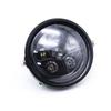 Universal 5.75 Inch Aluminum Round Headlight Housing Headlamp Trim Ring Mount Bracket Motorcycles