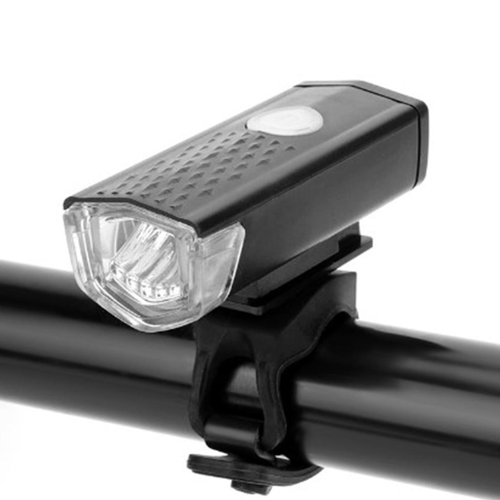 Bike Lights Set USB Rechargeable High Brightness Lighting Bike Black Headlight Red Tail Light for Night Riding