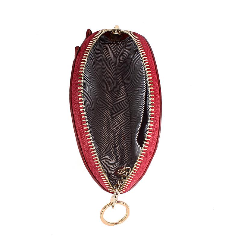 Women's Cowhide Wallet: Creative Mini Coin and Key Pouch for Ladies and Students