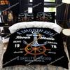 Nautical Ocean Anchor Bedding Sets 2025 Ocean Spirit Duvet Cover Bedding Set King Queen Bed Linen with Pillowcase Bedclothes9639