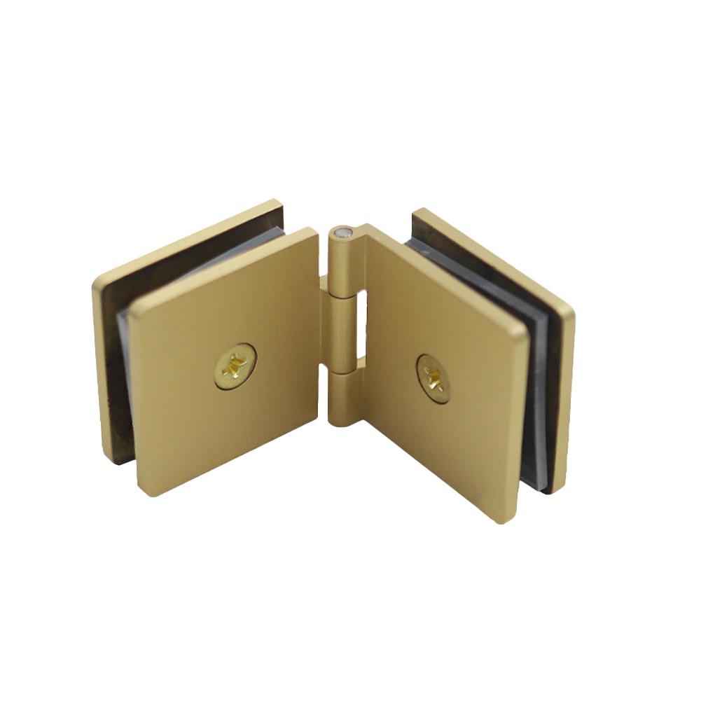 Glass Clamp Shower Door Hinge 0 Degree Angle DIY Friendly Easy Installation Modern Look Mounting Hardware Glass