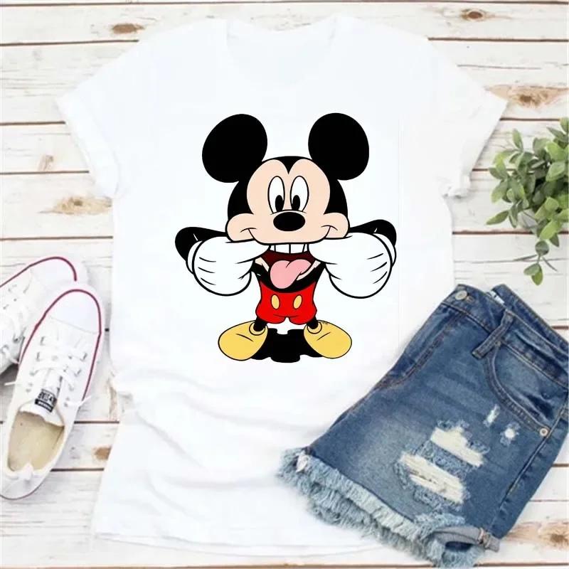 Oversized Unisex T Shirts Cartoon Print Ladies Clothes Cute T Shirts Short Sleeve Tops Y2k Harajuku