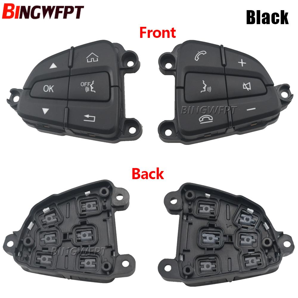 1pair Black/Moka Color Steering Wheel Control Switch Buttons For BENZ C GLC Class W205 W253 A0999050200 A0999050300