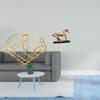 Elegant Horse Sculpture Napkin Holder for Table Storage with Weighted Arm Artistic Dispenser