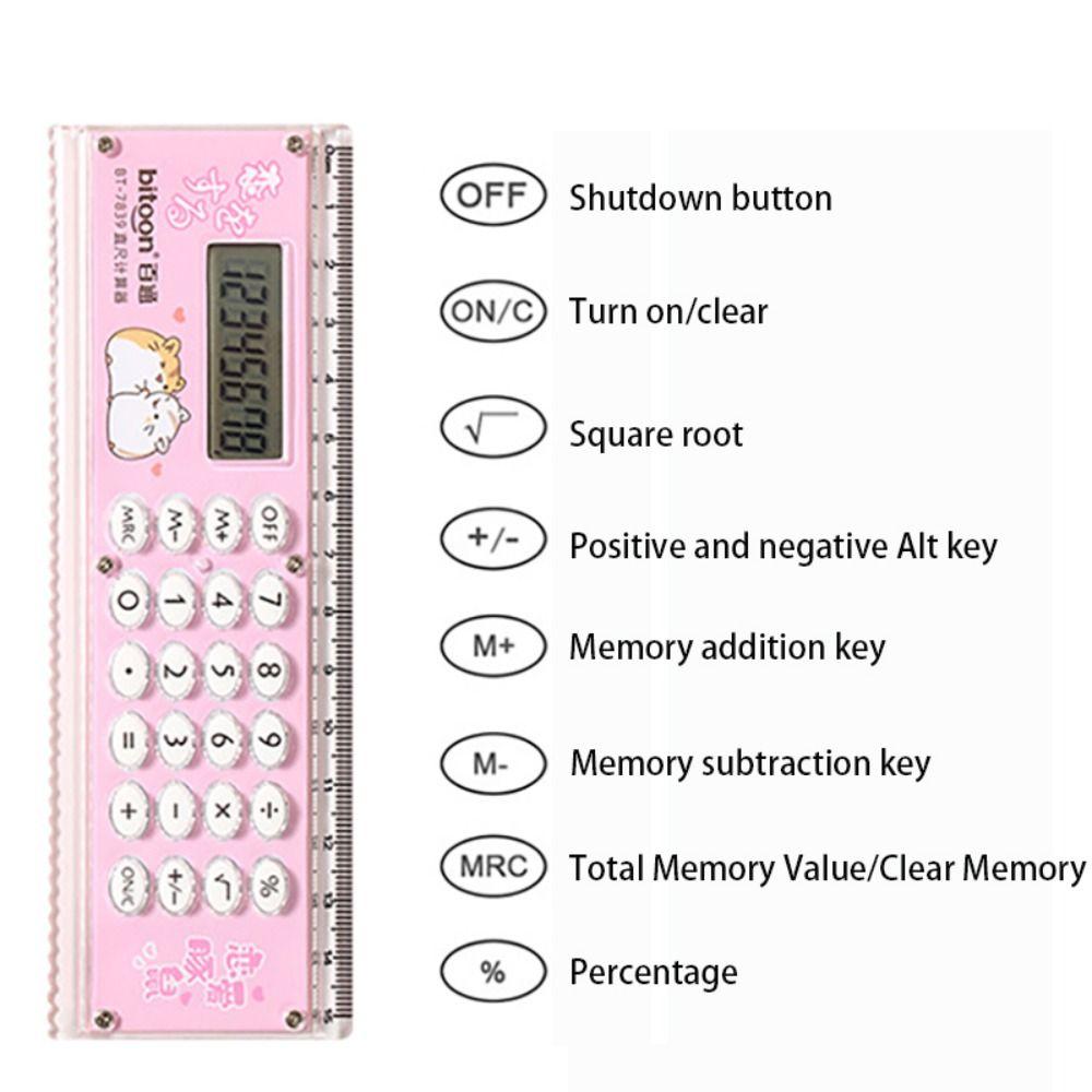 Mini Measuring Ruler Ultra-thin Drawing Tool Portable Straightedge  School Office