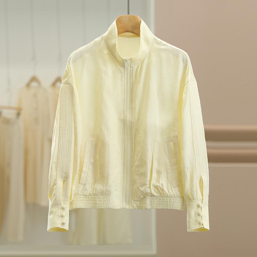 

Korean Style Stand-Up Collar Loose Slimming Coat - Autumn Collection Small жёлтый