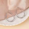 High-End Water Drop Hoop Earrings: 925 Sterling Silver, Light Luxury, Versatile Design for Women