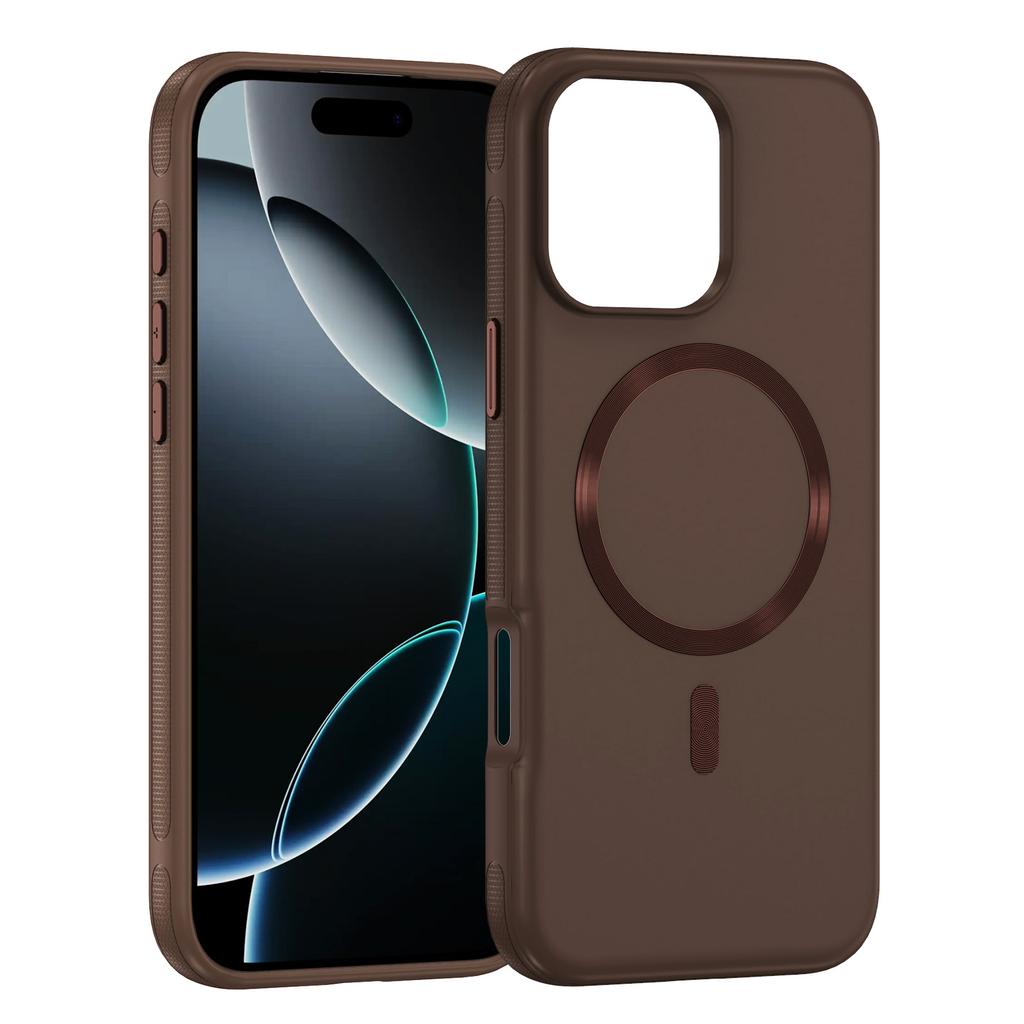 Shockproof CD Pattern Wireless Charging Magnetic Case For iPhone 16 Pro Max 15 14 13 12, Metal Buttons Hard Phone Covers Funda