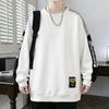 Men's Sweatshirt Casual Handsome Long-sleeved T-shirt Round Neck Sweatshirt Men's Clothing