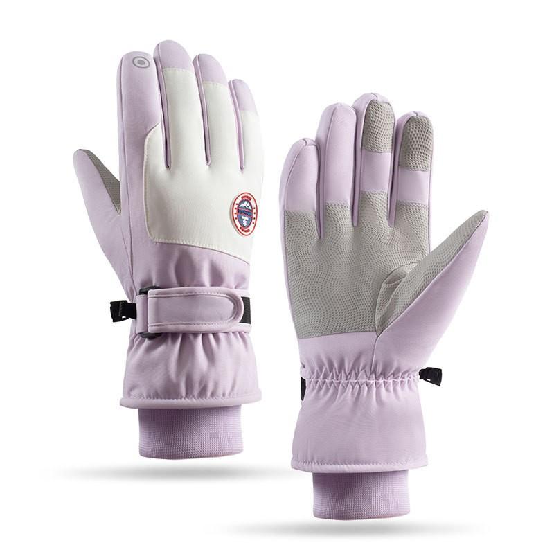 Winter Ski Gloves Men Women Thick Warm Windproof Waterproof Touchscreen Outdoor Snowboarding Cycling